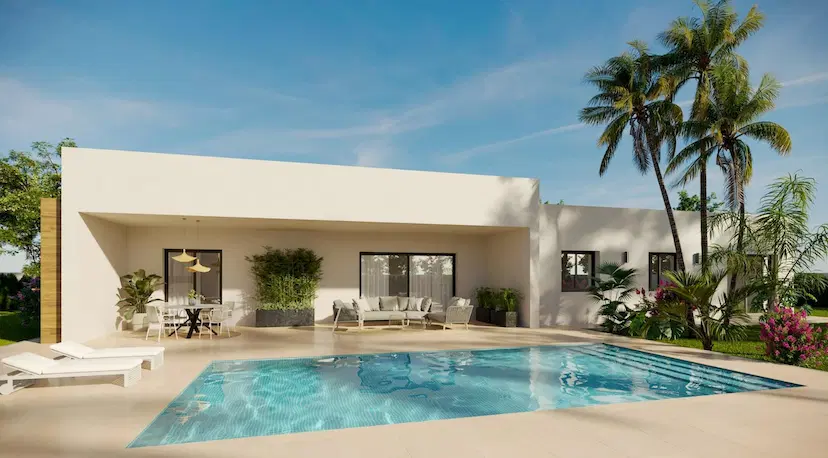 Newly built villas located in the municipality of Aspe.