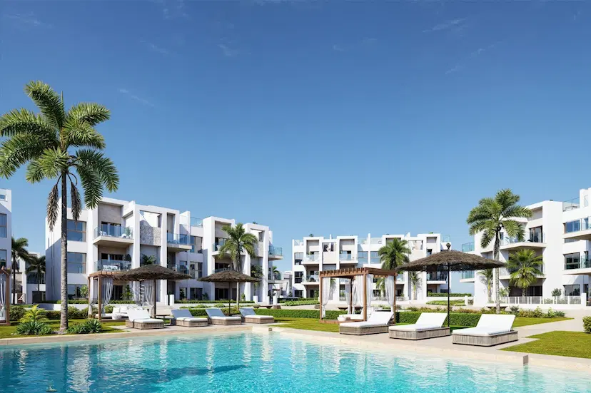 New Build Resort Apartments at La Serena Golf-Los Alcazares Near the Beach