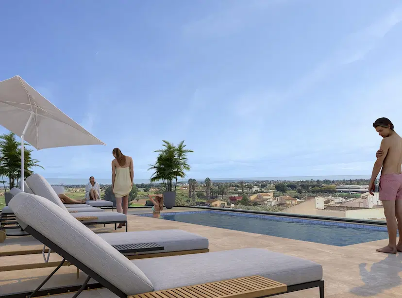 New Build Apartments for Sale in Catral Alicante with Rooftop Pool