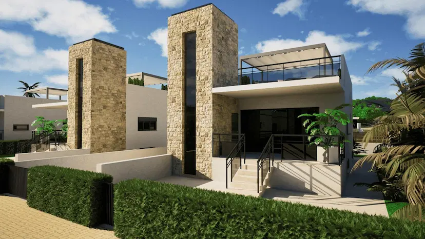 New Build Villas in Camposol Golf (Mazarron-Murcia) with Private Solarium and Basement