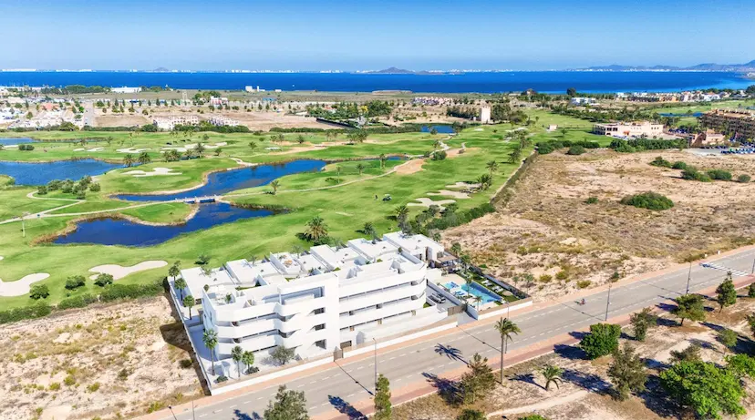New Build Apartments and Villas Frontline Golf in Los Alcazares Costa Calida