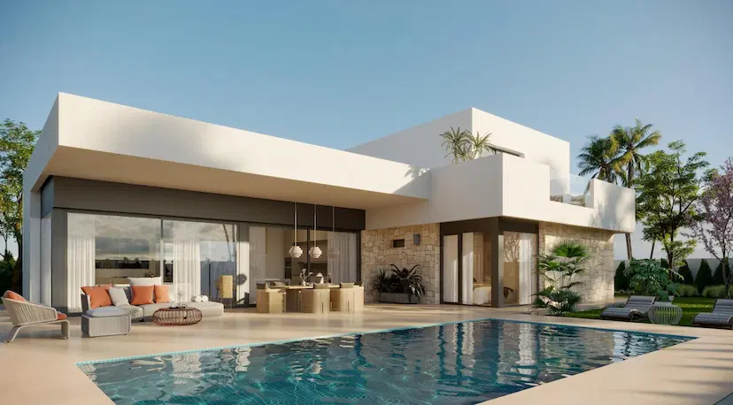 Newly built villas located in the municipality of Aspe.