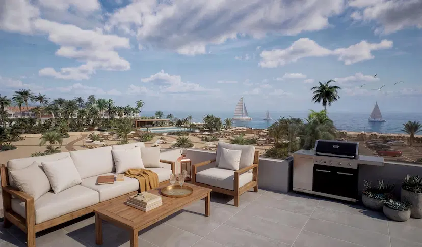 Luxury Tourist Apartments and Villas with Private Beach in First Line of Vera Playa-Almería