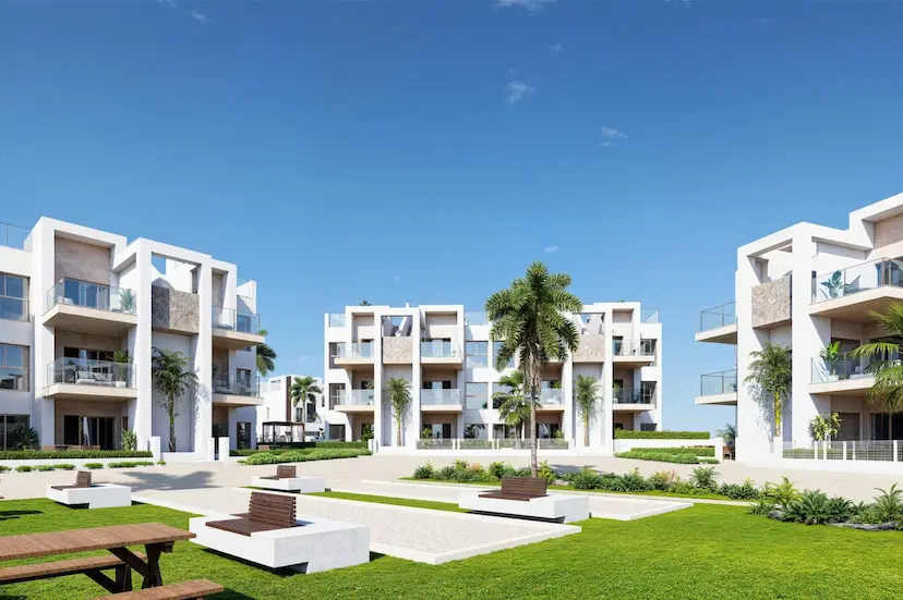 New Build Resort Apartments at La Serena Golf-Los Alcazares Near the Beach