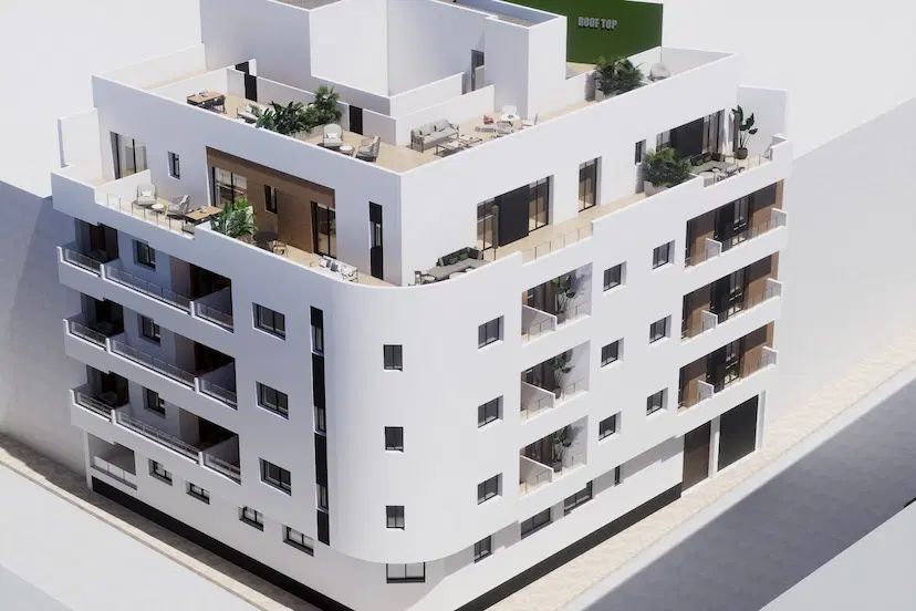 New Build Apartments in the Centre of Torrevieja Near Playa del Cura