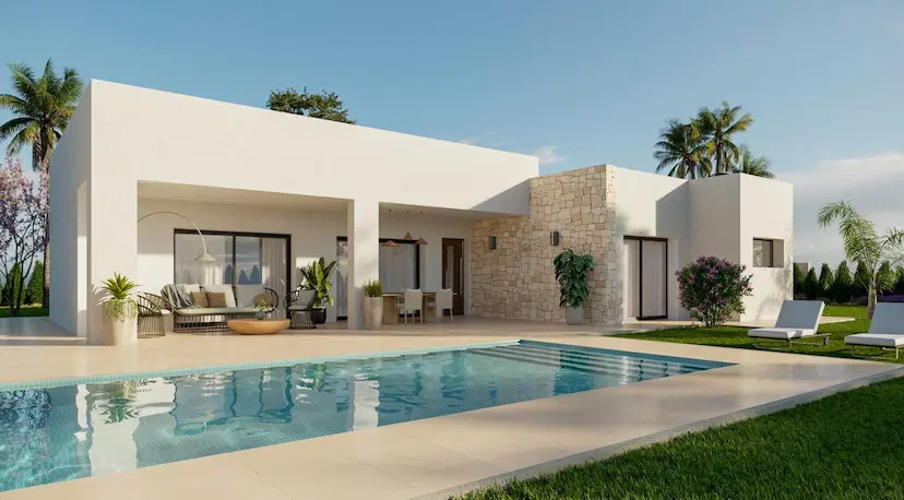 Newly built villas located in the municipality of Aspe.