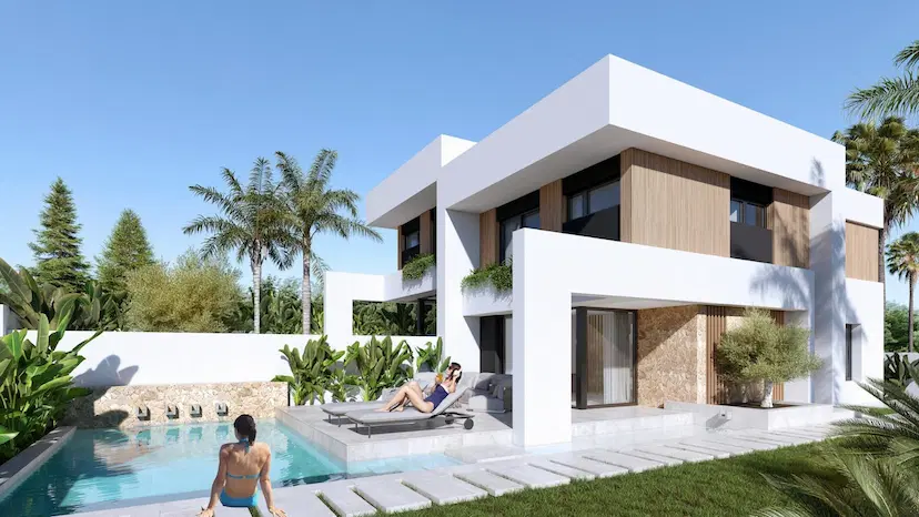 Modern Semi Detached Villas with Private Pool in Las Filipinas-Orihuela Costa
