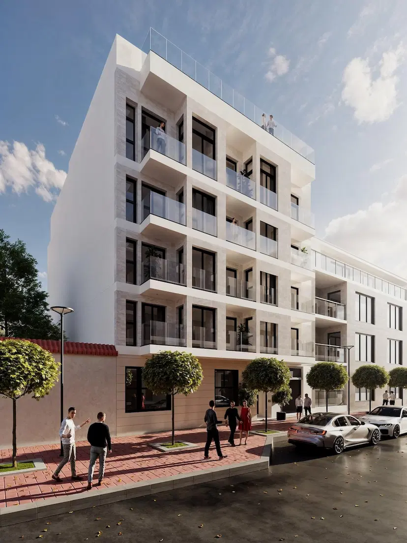 New Build Apartments with Rooftop Pool Just 600 m from the Beach in Guardamar del Segura