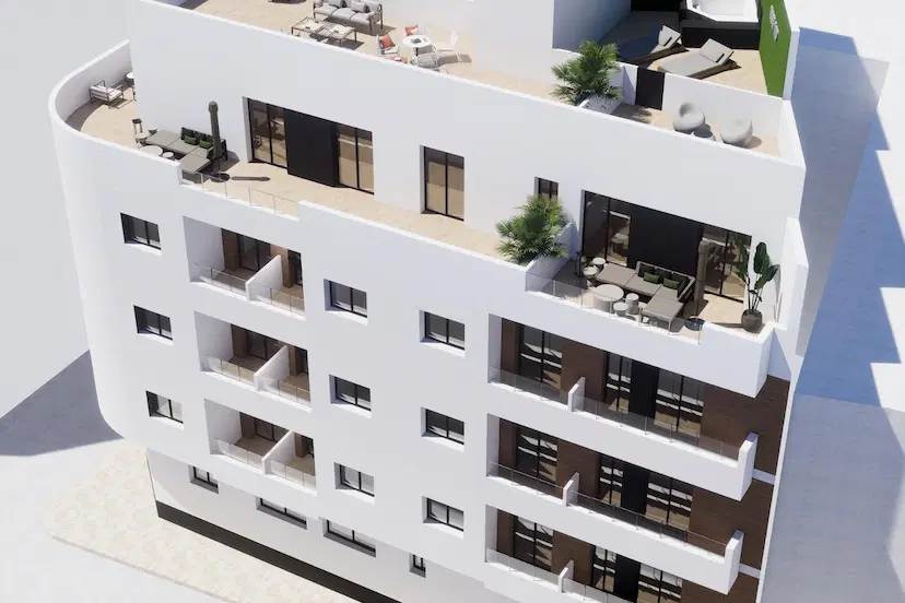 New Build Apartments in the Centre of Torrevieja Near Playa del Cura