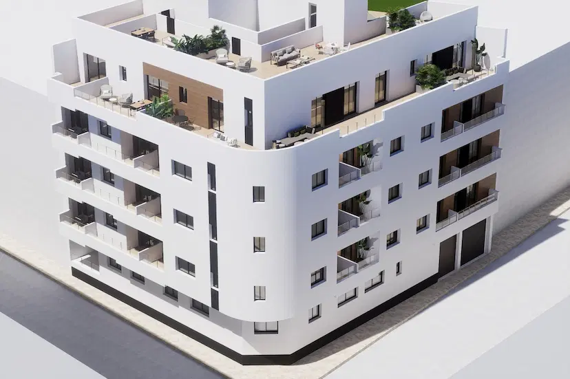New Build Apartments in the Centre of Torrevieja Near Playa del Cura